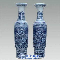 景德鎮(zhèn)落地大花瓶燒制工藝，多作陶瓷禮品用